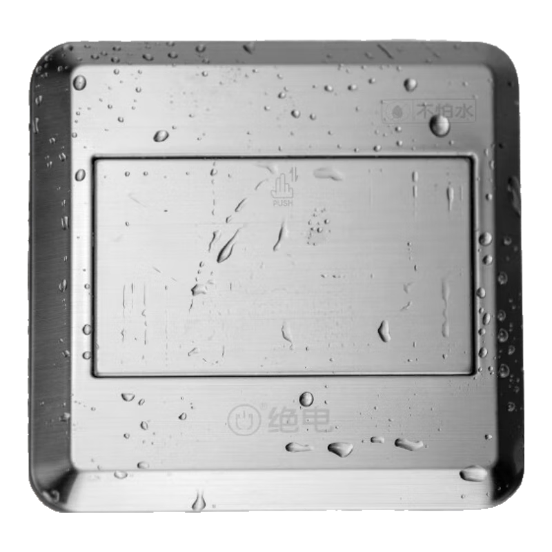 Juedian Waterproof Floor Socket, Concealed Switch Socket, Stainless Steel Panel Lift-Up Type 10A Five-Hole Floor Socket, Double Waterproofing inside And Outside, International IP68 Waterproof Certificatio