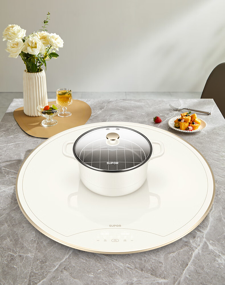 SUPOR Electric Hot Pot with Food Warmer Plate, Compatible Only with SUPOR Rice Plate BZ80A811D 1