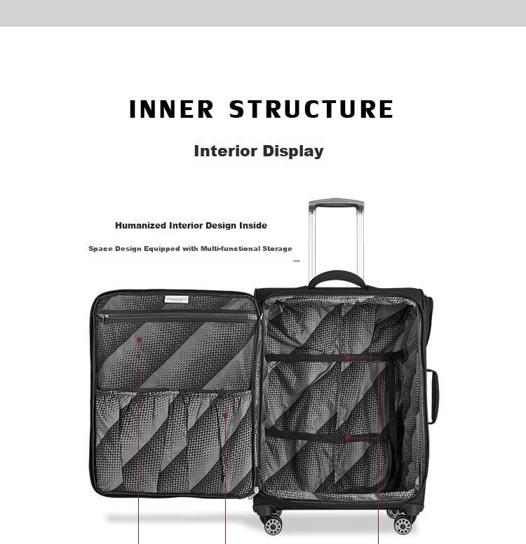 INTERNATIONAL TRAVELLER British IT Suitcase, Travel Luggage with Wheels, Ultra-Light Carry-On Soft Case, 20-Inch, Model 1157, Black 20