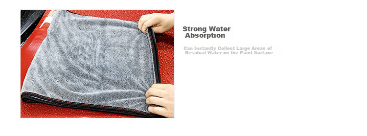 Good Weather Ultra-Fine Double-Sided Braided Car Wash Absorbent Towel, Professional Water Collection, Gray, 40*60cm - 2 Pieces for Car And Home Use 3