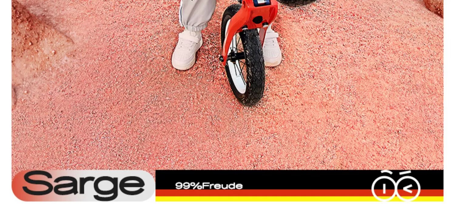 KinderKraft KK Children's Balance Bike for Ages 1-3 No Pedal Balance Bike Bicycle Shock-Absorbing Walker, Upgraded Racing Red 28