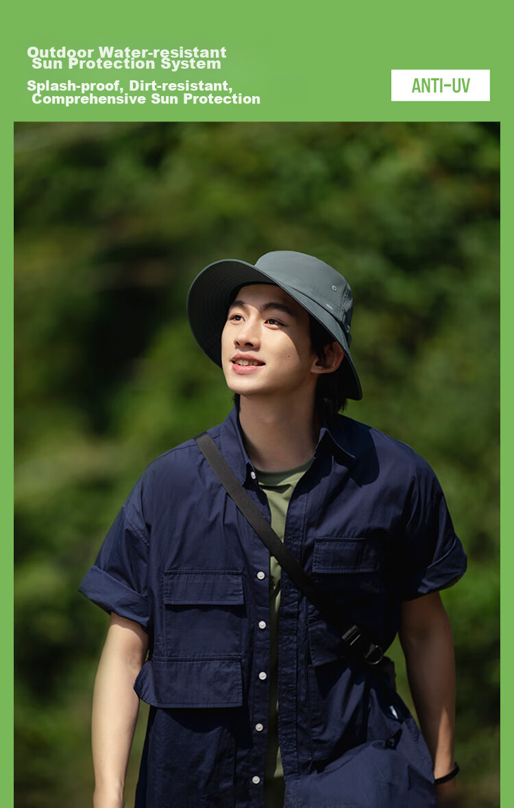 Beneunder Sun Hat for Men, Fisherman Hat, Breathable Sun Protection Cap, Outdoor Hiking Hat, Fishing Water-Resistant Hat TS013 7
