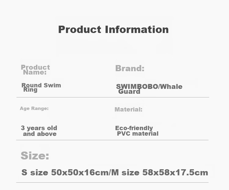 Swimbobo Children's Swim Ring, Kids' Armpit Float Ring for Ages 6 And Above, Boys And Girls Swim Ring K5101M Size 2