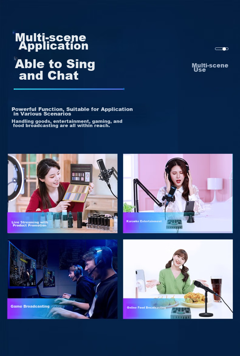 Seeknature ST10mini Sound Card Kit for Mobile Phone Live Streaming, Computer, Douyin, Kuaishou, Singing, Karaoke Recording, Live Streaming Equipment Complete Set with Condenser Microphone, All-Purpose Influencer Tool Microphone 12