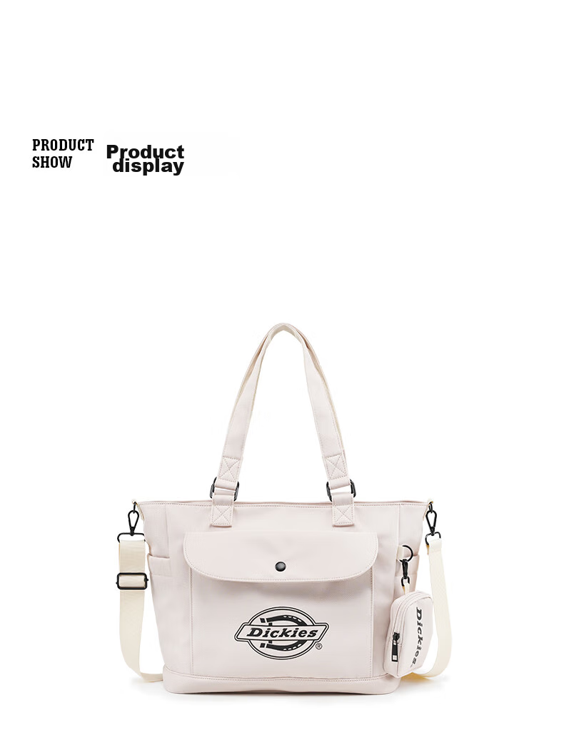 Dickies Shoulder Bag, Large Capacity Crossbody Bag for Women, Multi-Pocket DK Outdoor Travel Bag, Casual Fashionable Street-Style Versatile Canvas Bag 18