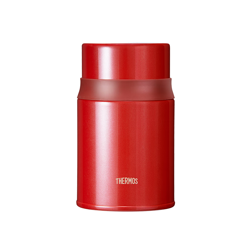 THERMOS , THERMOS Vacuum Insulated Food Jar, 316 Stainless Steel, 520ml Capacity, Thermal Lunch Box, TCLD-520S RD