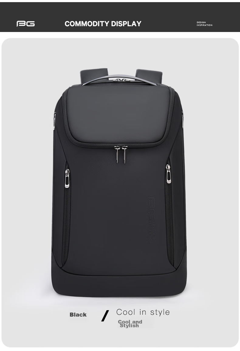 Bange Backpack for Men, Business Laptop Bag with Large Capacity, College Student Backpack for Travel, 16-Inch Laptop Bag 13