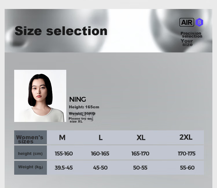 HLA [Xiaohuo-Air8] Thermal Underwear for Women, 230g Double-Sided Fleece, Antibacterial Heating Patch, Autumn Top And Bottom Set 25