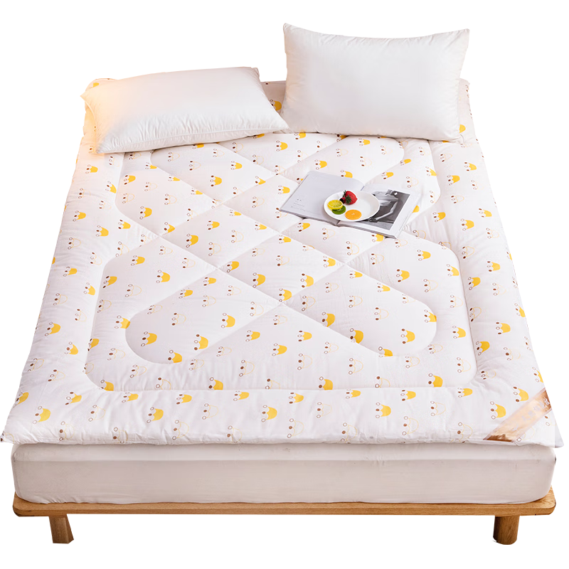 Yunjin Cotton Mattress Pad, Pure Cotton Single Xinjiang Quilt Bedding Mattress Topper, 4 Jin (2 Kg), 120*200cm, Small Crown Patter