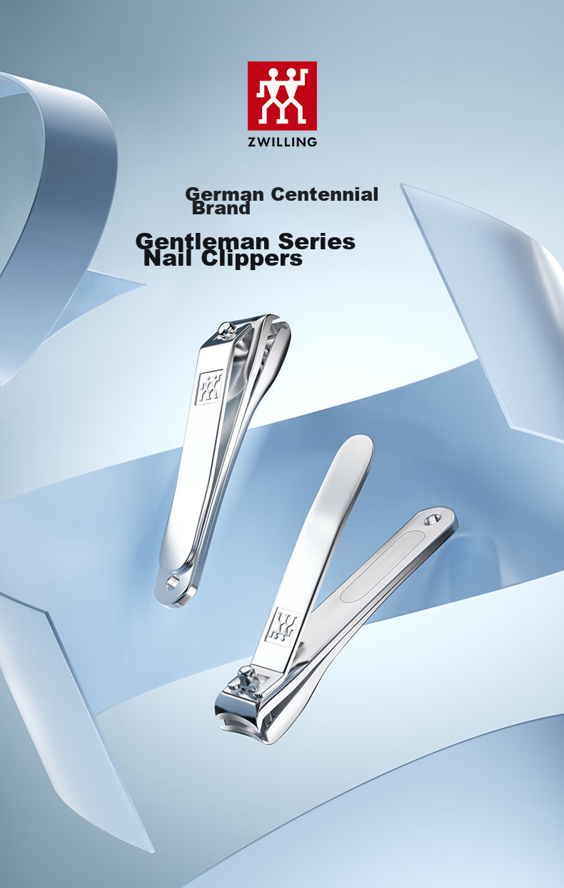 ZWILLING German Brand Anti-Splash Large Nail Clipper, Non-Set Stainless Steel Nail Scissors, Self-Operated Qixi Gift 2