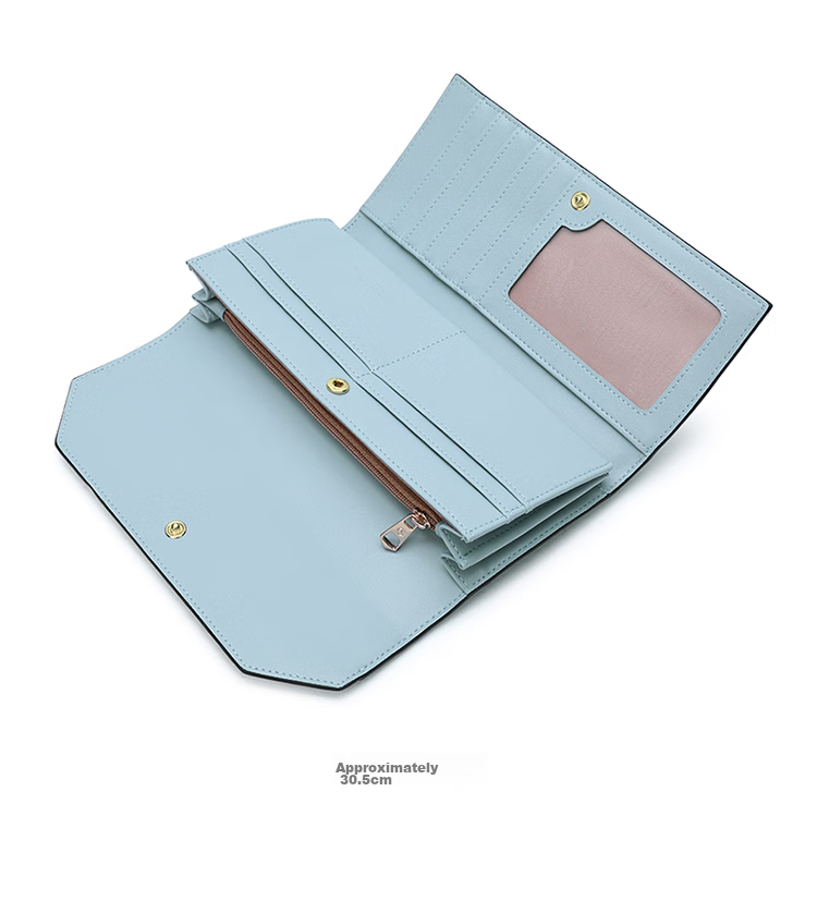 Goldlion Women's Wallet, Fashionable Long Style, Large Capacity Purse, Gift Box, Birthday Present 30