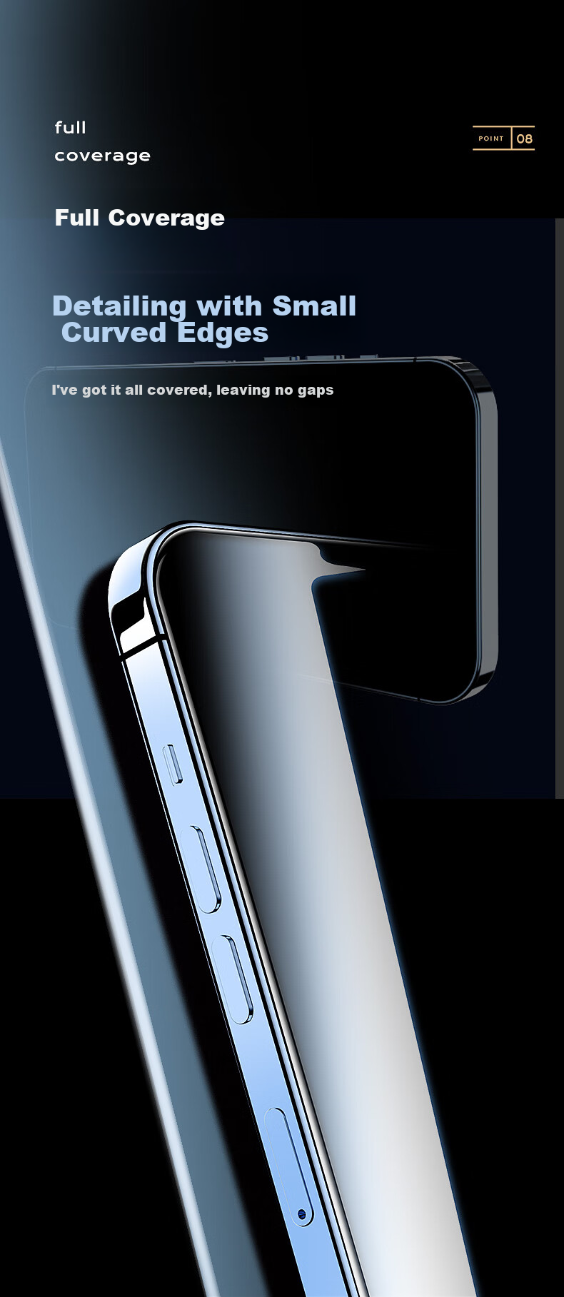 Mofajiang Privacy Tempered Glass Screen Protector for iPhone 17, Full Screen, 2025 New, High Definition, Anti-Peeping, Ultra Smooth, 1 Piece 9