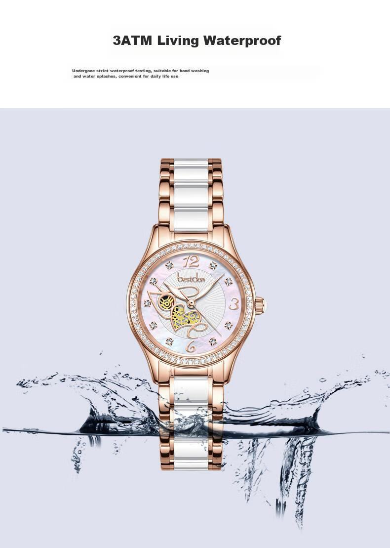 Bestdon Brand Top Ten Women's Watches with Imported Movements, Quartz Wristwatches in Gift Boxes, Birthday Gifts for Wome 9