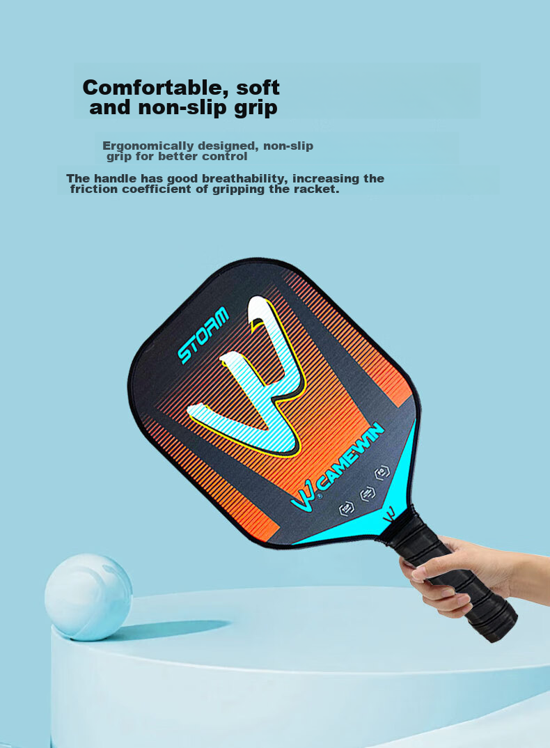 CAMEWIN Pickleball Paddle Set, Fiberglass Entry-Level Paddle, Parent-Child Interaction, Couples Partner, Double Paddle 5