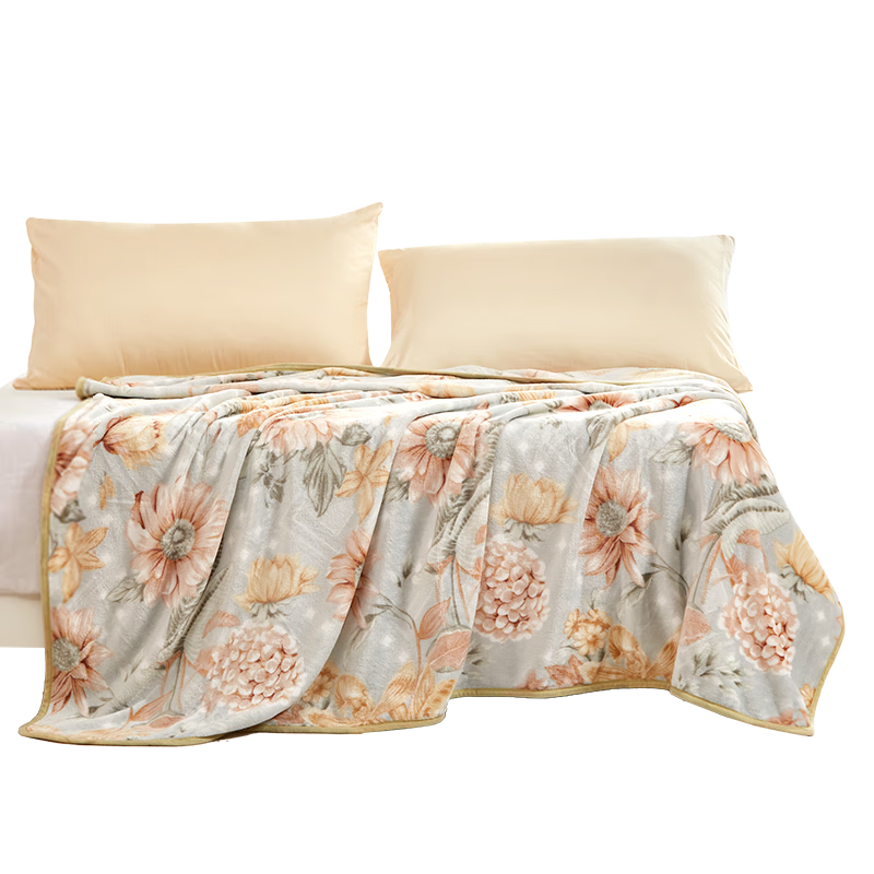FUANNA Soft Flannel Blanket Warm Plush Nap Throw Travel Blanket Double Size 180*200cm