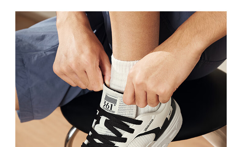 361° Men's Sports Shoes Soda Autumn Mesh Breathable Lightweight White Sneakers 672516626-4 25