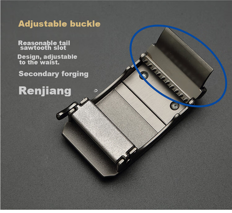 CROCODILE Men's Automatic Buckle Belt without Strap for Young Men, Inner Wear Style with Buckle And Card Slot, Belt RTC1479 10