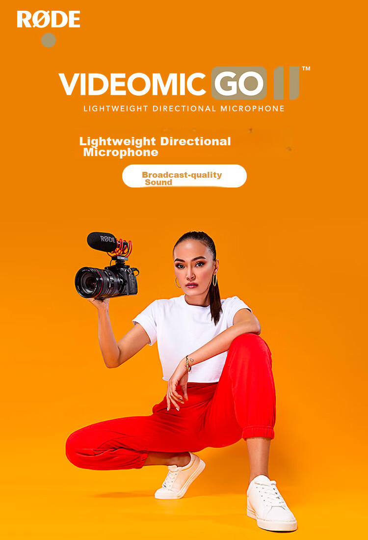 Rode VideoMic Go II Professional Directional Microphone for DSLR, Mirrorless Cameras, And Smartphones (Official Standard Configuration) 3