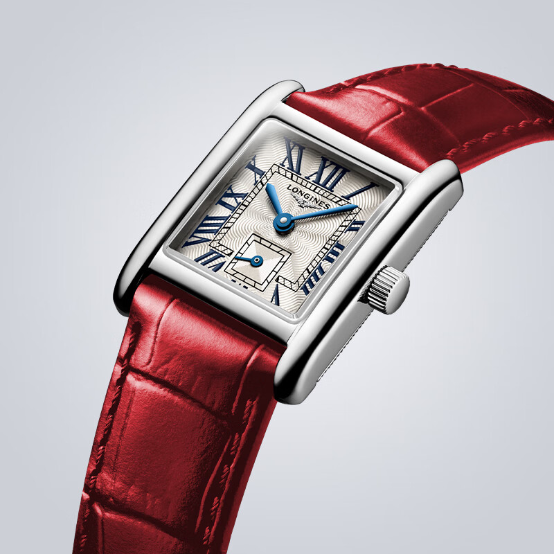 LONGINES Swiss Watch, Mini De Ville Gift Box, Ladies Leather Strap Quartz Watch, L5200471D