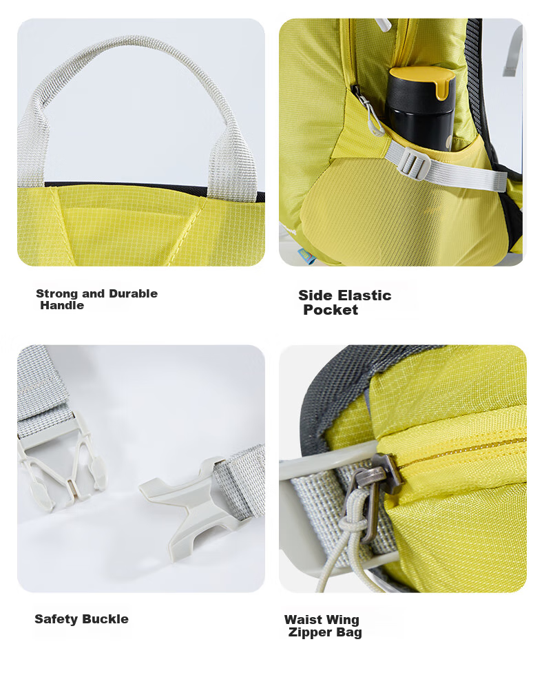 CAMEL Dawn Outdoor Lightweight Hiking Backpack, Sports Camping Leisure Travel Mountaineering Pack, Lemon Yellow 15