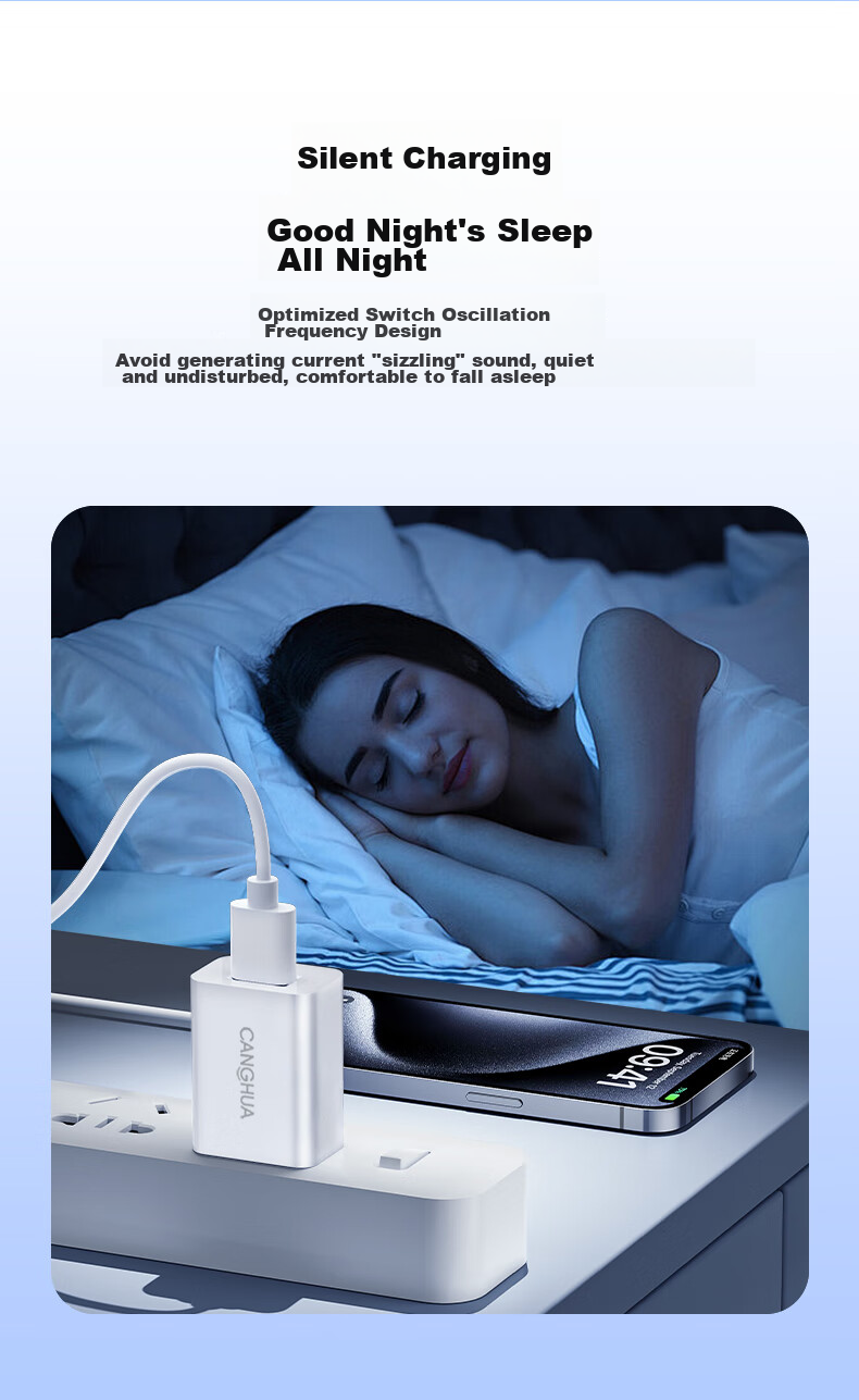 Canghua USB Charging Head, 5V1A Charger, 5W Low Power Slow Charging Plug, Universal for Apple Phones, Huawei Watches, Bracelets, Earphones, Fans, Shavers, Power Adapter 11