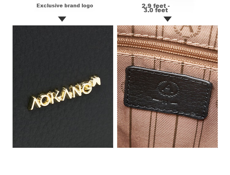 Aokang Women's Handbag, Trendy Cowhide Bucket Bag, Light Luxury Crossbody Shoulder Bag, Birthday Mother's Day Gift for Girlfriend Or Wife 7