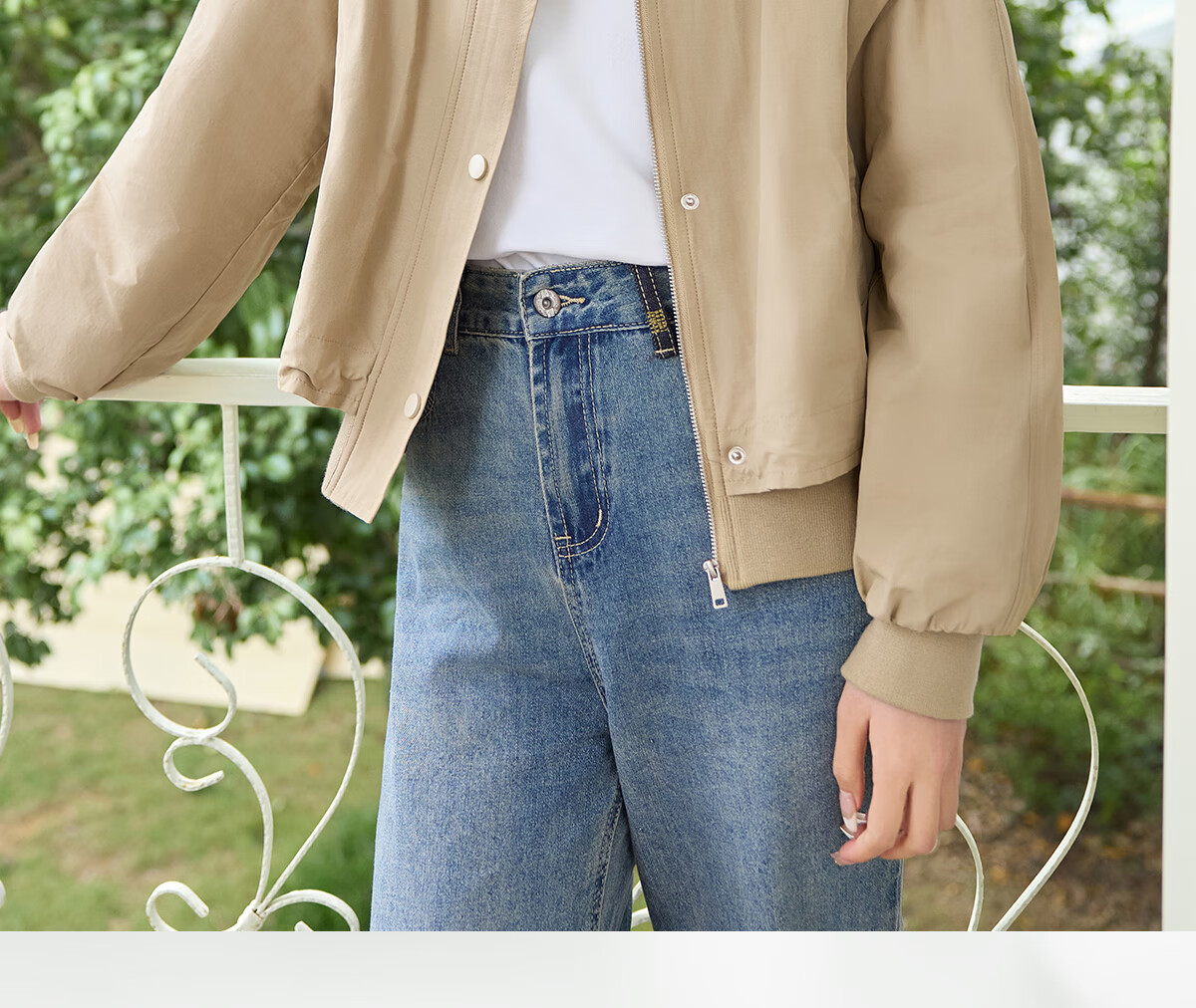 Taxiang Casual Jacket for Women, Spring And Autumn Workwear Style Hooded Faux Two-Piece Short Coat, Petite Cardigan Top for Women T51D022 5