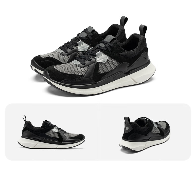 ECCO BIOM2.2 Breathable Mesh Comfortable Outdoor Running Shoes, Walking Series 830774, Black, Size 41, HL 8