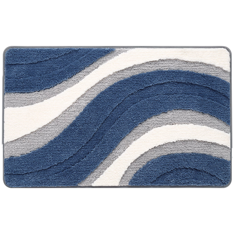 Dajiang Bathroom Mat, Toilet And Shower Entrance Non-Slip Absorbent Mat with Flocking, Bathroom Floor Mat, 40x60cm