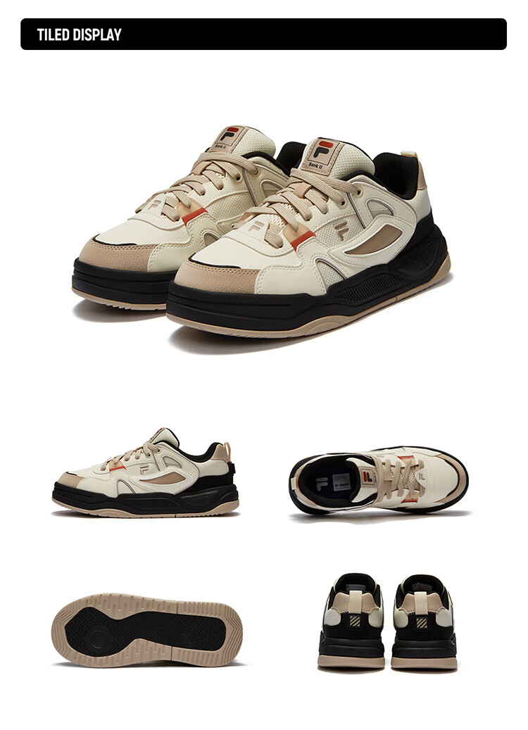 FILA FUSION Official Trendy Brand Women's Shoes, BANK II Professional Skateboarding Shoes, Winter Sports Shoes, Sneakers 9