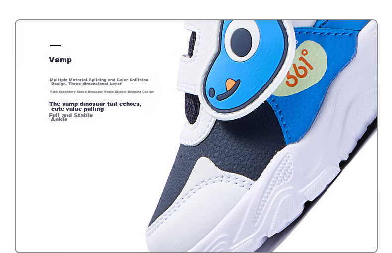 361° Children's Shoes, Toddler Walking Shoes for Spring, Boys And Girls Aged 1-3, Cartoon Baby Shoes, Black, Size 23 56