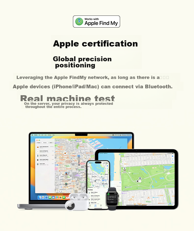MOMAX AirTag, Officially Certified by Apple, GPS Tracker, Anti-Loss Device, Global Precise Locator for Apple Phones, Children, Elderly, Pets, Luggage, Car Keys, Anti-Loss Positioning 3