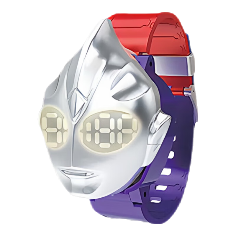 LDCX Ultraman Tiga Q Transformation Watch, Boys' Transforming Toy, Birthday Gift for Children, Electronic Watch for Elementary School Students
