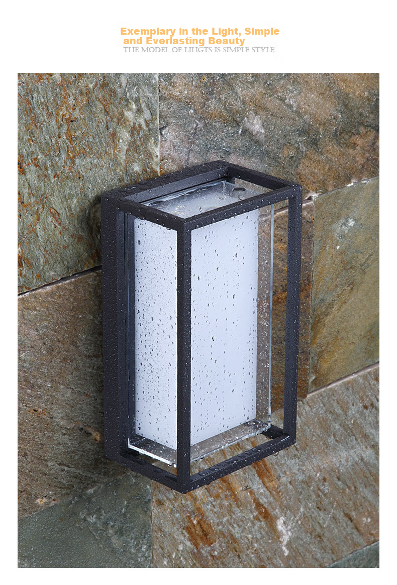 ZIDENG Solar Light Outdoor Waterproof Wall Lamp LED Aluminum Upper And Lower Illumination Villa Fence Landscape Lighting Fixture 6