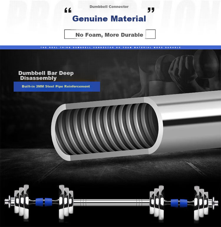 Chengyue Dumbbell And Barbell Set, 20kg Electroplated, Adjustable And Detachable Fitness Equipment for Men And Women, CY-167 13