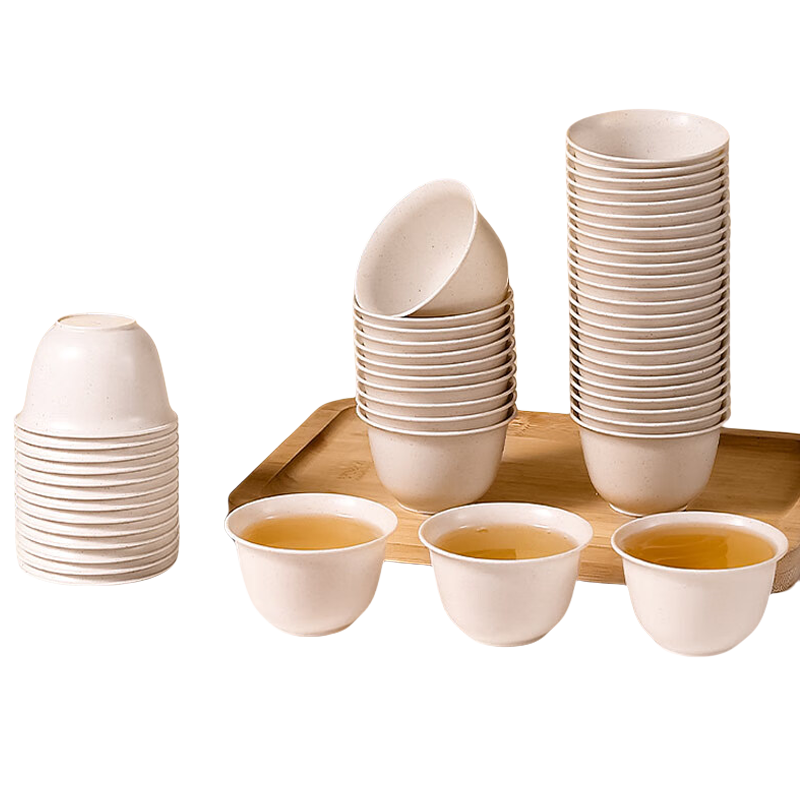 Xingfang Disposable Tea Cups, Kung Fu Tea Cups, 60ml High-Quality Heat-Resistant Tea Drinking Cups, for Sipping And Enjoying Tea, 200 Pieces