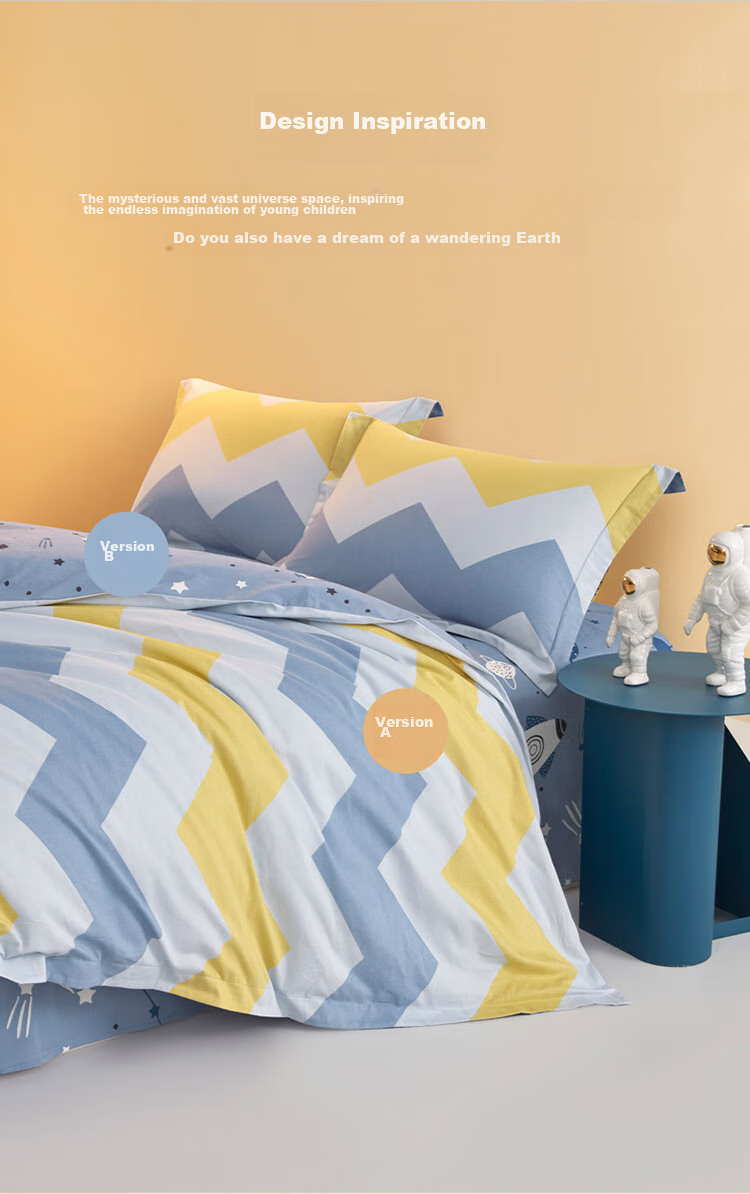 Luolaikids Pure Cotton Thickened Single Duvet Cover, Class A Brushed Single Bedspread Cartoon Boy 150*215cm 3