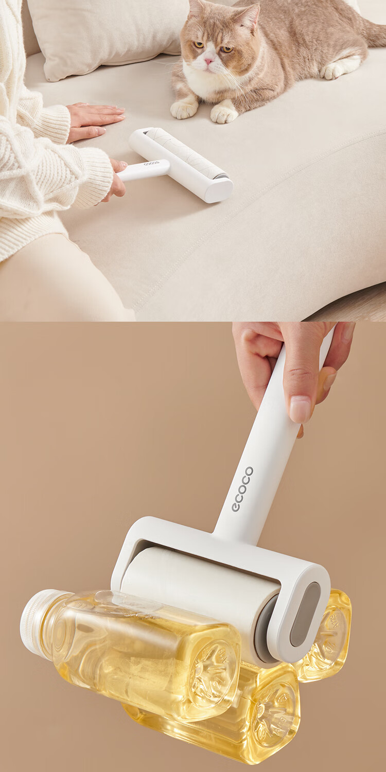 Ecoco Removable Replacement Head, 16cm, 6 Rolls, 360 Tear-Off Dust Roller, Lint-Free Cleaning Tool, Specially Designed for Home Use, E23100 9