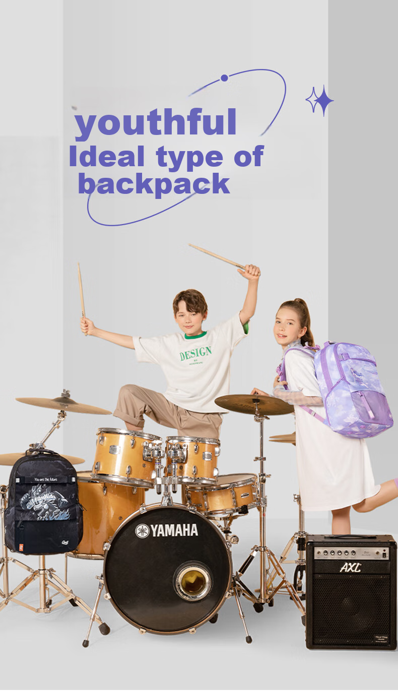 Gmt for Kids Elementary And Middle School Students' Backpack, Children's Spine-Protecting Double Shoulder Bag, Large Capacity Backpack for Grades 4-6, Boys And Girls Steel Armor Warrior 2