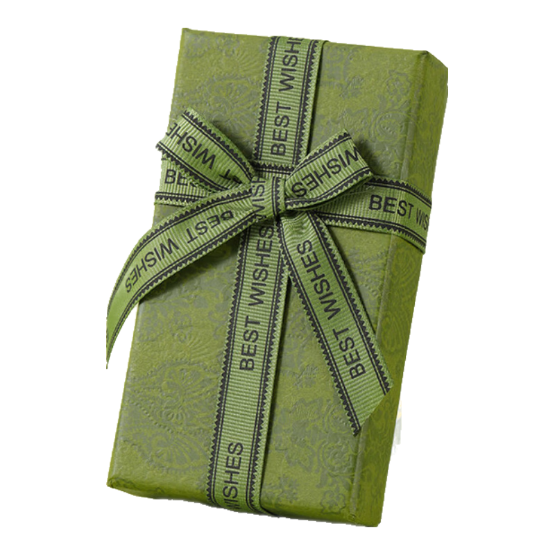 Ouliwen Gift Box, Small Size, High-End Feel, Lipstick, Birthday Present, Holiday Student Stationery Gift Packaging Box, 14.5*8.5*5cm, Vintage Gree