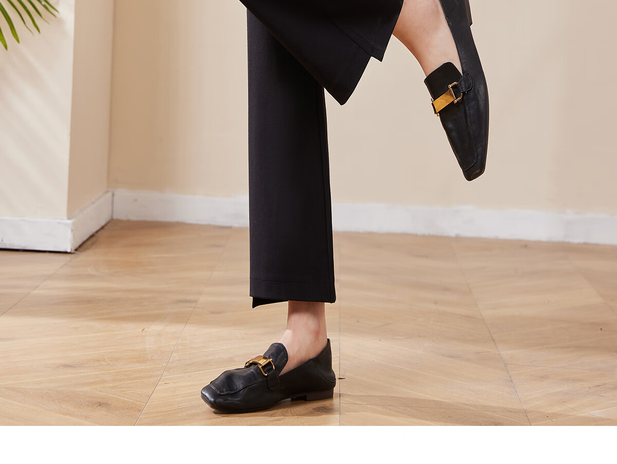 Chushen Spring Autumn Women's Casual High Waist Fashion Slim Fit Flared Suit Pants S141K2006 Black L 13