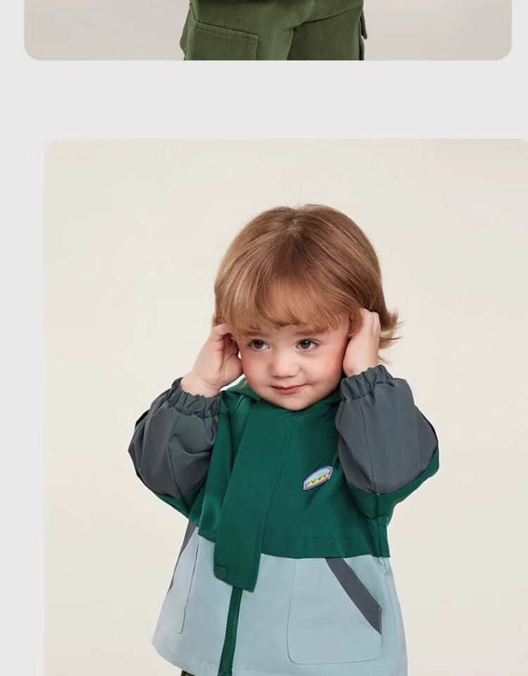 Ciciibear Children's Windbreaker Jacket, Boys' Three-In Autumn Clothing, Baby Fall/winter Fleece Top 21