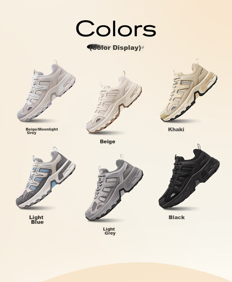 CAMEL [Taihang] Outdoor Hiking Shoes for Men And Women, Water-Repellent, Non-Slip, Wear-Resistant Mountain Climbing Sports Shoes 5