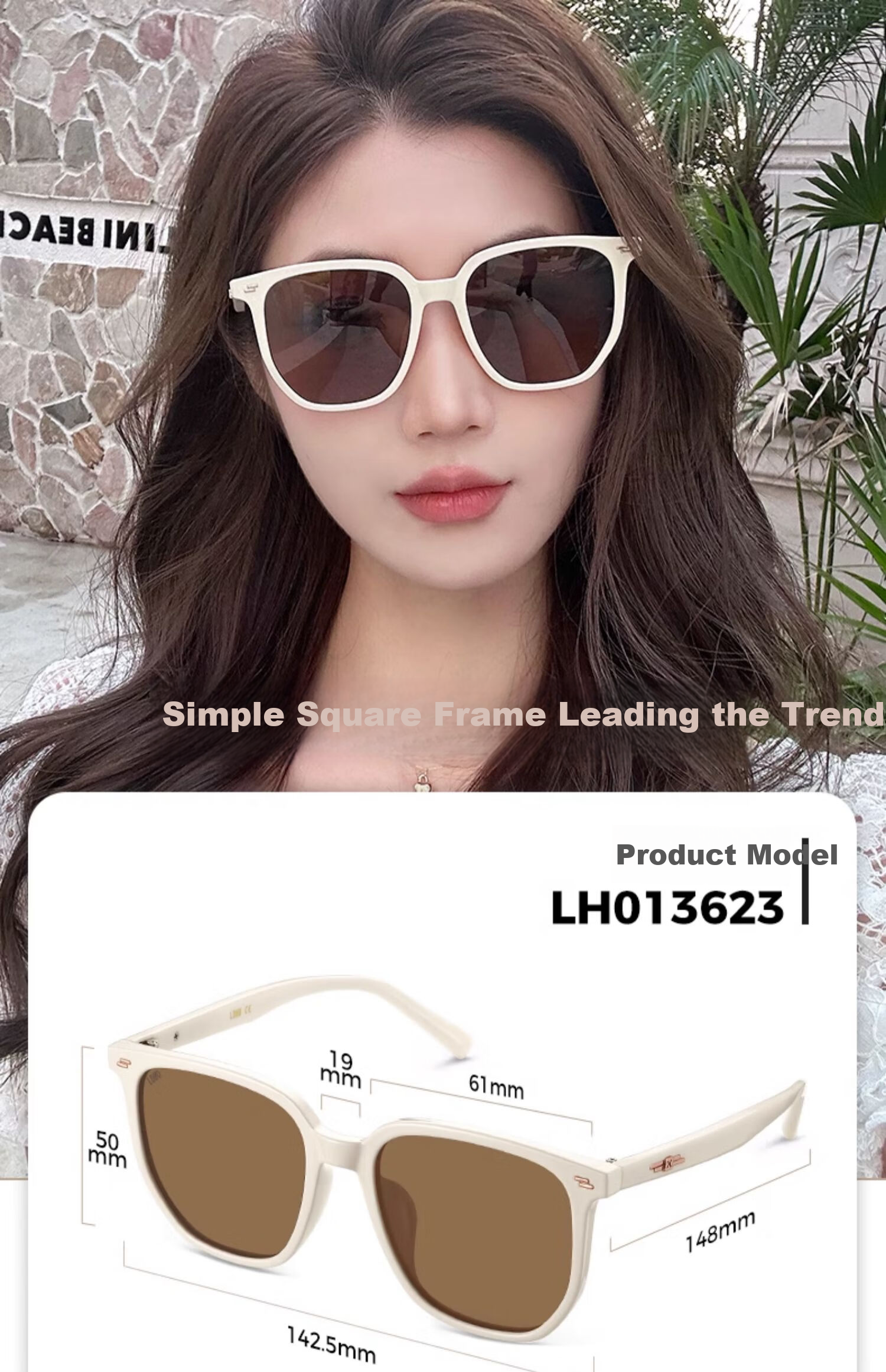 LOHO Polarized Sunglasses, High-End Slimming Effect, Women's Style, 2026 New Model, Sun Protection, UV Protection, Eye Care, GM Glasses 8