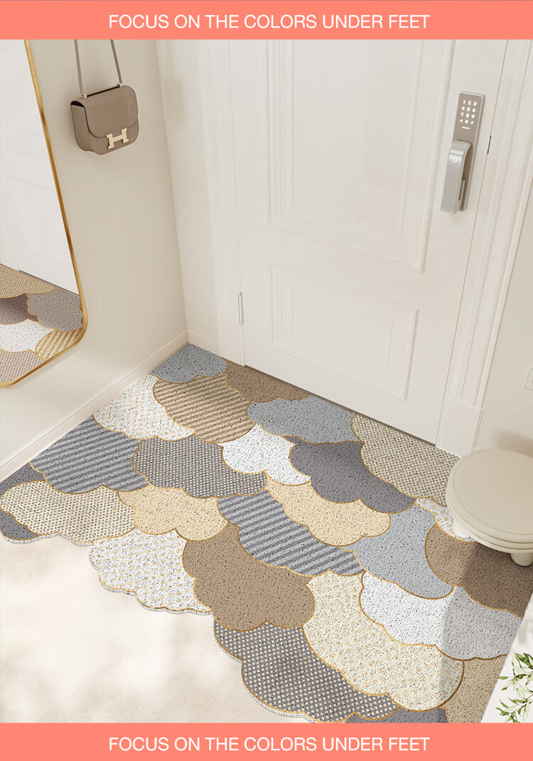 Dajiang Entrance Door Mat, Foot Mat, 2026 New Style, Cuttable Loop Pile Mat, Entrance Door Mat, 60x90cm 1