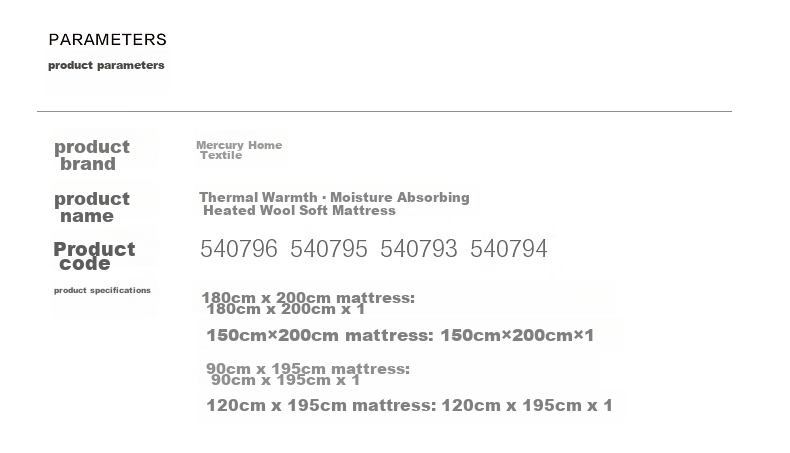 Shuixingjiafang Wool Mattress, Class A Antibacterial And Anti-Mite, Moisture-Absorbing And Heat-Generating, Foldable Bedding, 150*200cm, Thermal Heating 22