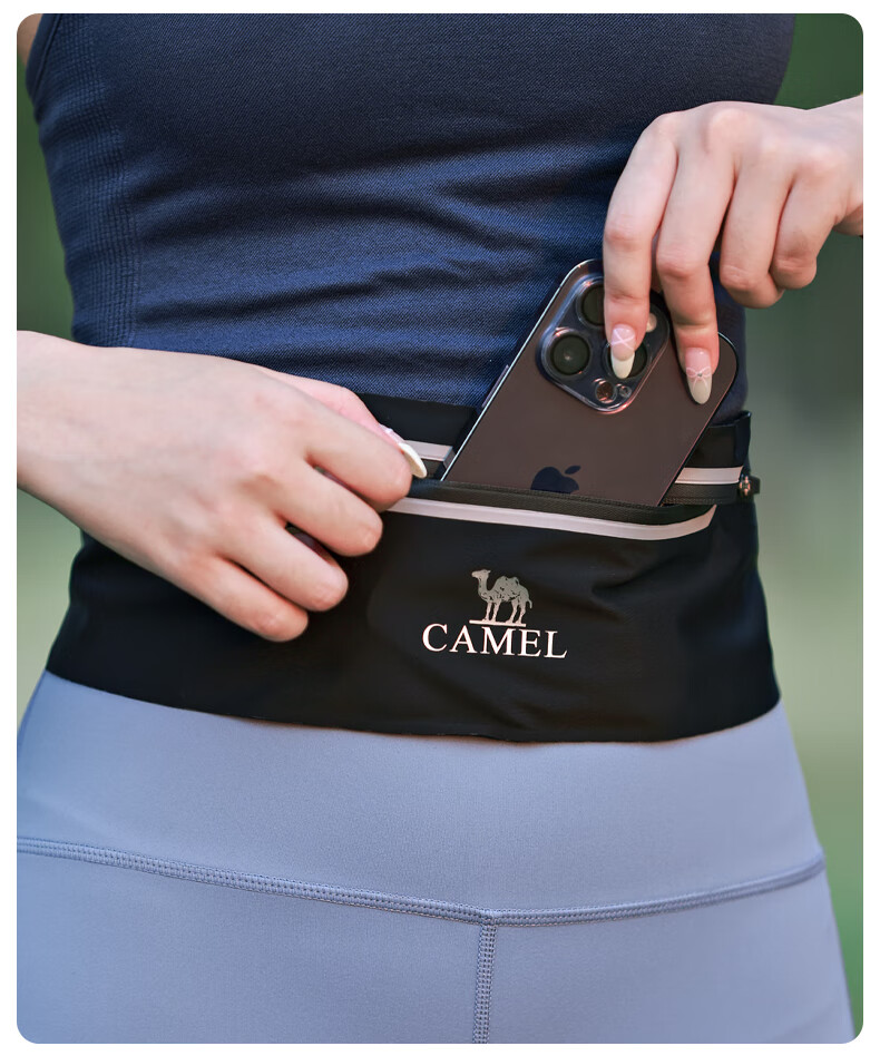 CAMEL Running Sports Waist Pack, Lightweight Outdoor 2024 New Phone Bag, Professional Morning And Night Running Gear for Men And Women, 2027 2