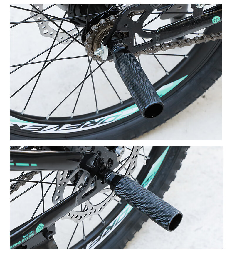 FG FLYING PIGEON Bicycle Pedals, Mountain Bike Cycling Accessories, Aluminum Alloy Non-Slip, Can Be Stood On, Rear Seat Pedal, Quick-Release Model 13