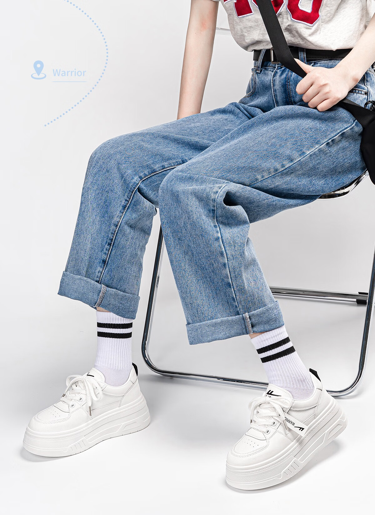 Huili Women's Shoes Spring And Summer Thick-Soled Heightening Sneakers for Female Students, Casual Versatile Breathable Comfortable White Shoes for Women, White Color Size 36 2