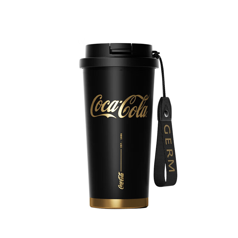 Germ Coca-Cola Collaboration Shining Insulated Water Bottle 500ml, Twilight Black, GE-CK22AW
